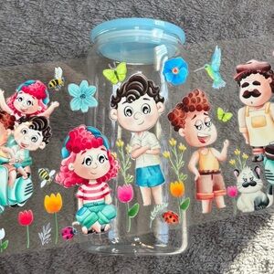 Luca and friends cartoon character 16oz cup